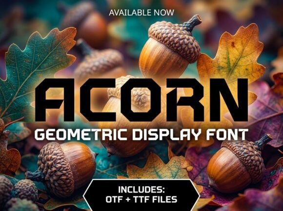 Acorn: A Strong Display Font for Small Business Branding
