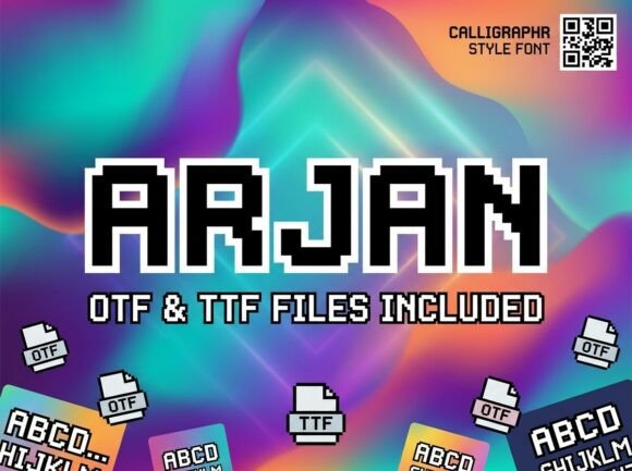 Arjan: A Nostalgic Display Typeface for Digital Design
