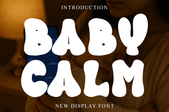 Baby Calm: A Festive Display Font for Editorial Design