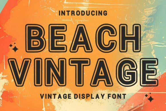 Beach Vintage: The Perfect Display Typeface for Handmade Shop Branding