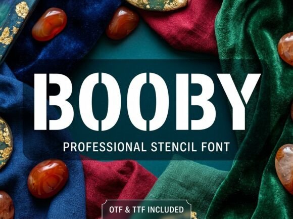 Booby: A Strong Display Typeface for Editorial Design