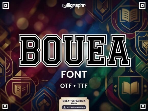 Bouea: The Stately Display Typeface for Modern Editorial Design
