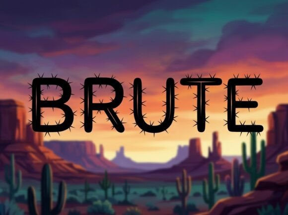 Brute: A Rugged Display Typeface for Bold Editorial Design