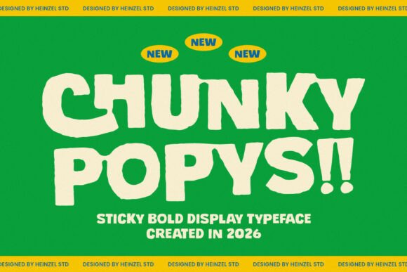 Chunky Popys: The Bold Display Typeface for High-Impact Web Design