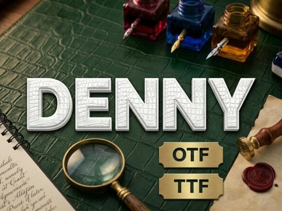 Denny: The Premium Display Typeface for Editorial Design