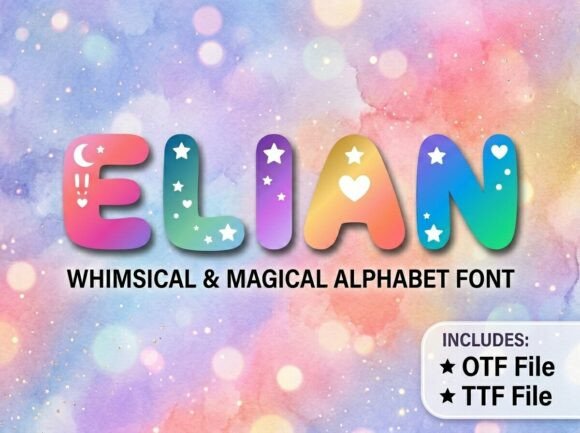 Elian: The Chubby Display Typeface for Whimsical Brand Identity