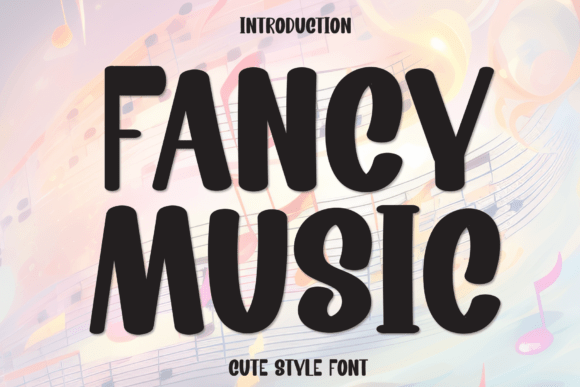 Fancy Music: A Playful Display Typeface for Creative Web Projects