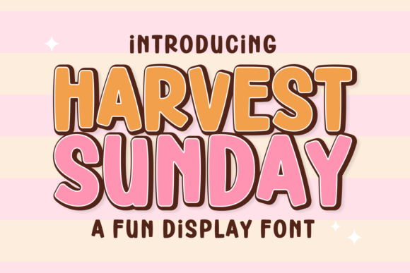 Harvest Sunday Typeface Review: A Fun Display Font for Bold Branding