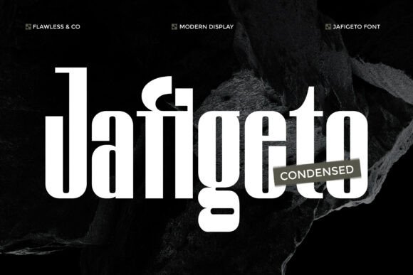 Jafigeto: The Condensed Display Typeface for Bold Brand Identity