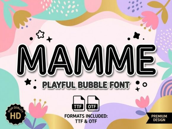 Mamme: The Bouncy Display Typeface for Memorable Branding