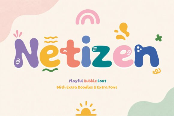 Netizen: The Buoyant Bubble Font That Brings Handmade Products to Life