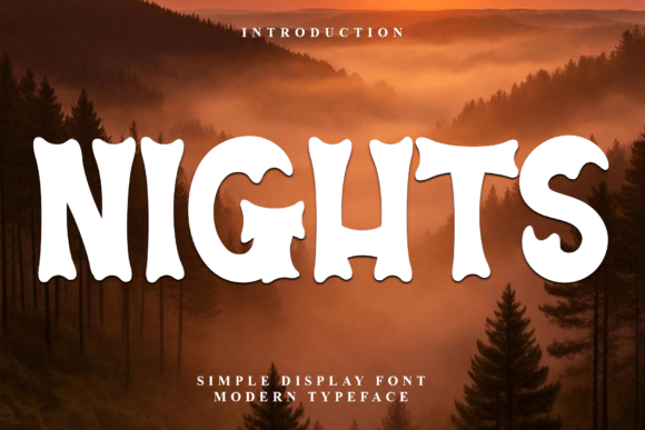 Nights: A Wild Display Typeface for Bold Campaigns