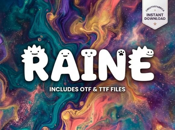 Raine: The Whimsical Display Typeface for Scroll-Stopping Campaigns