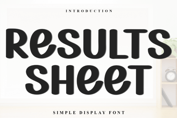 Results Sheet: A Festive Display Font for Holiday Web Design