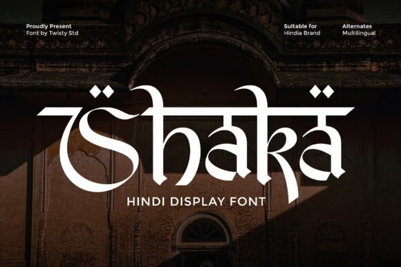 Shaka: A Premium Hindi Display Font for Modern Brand Identity