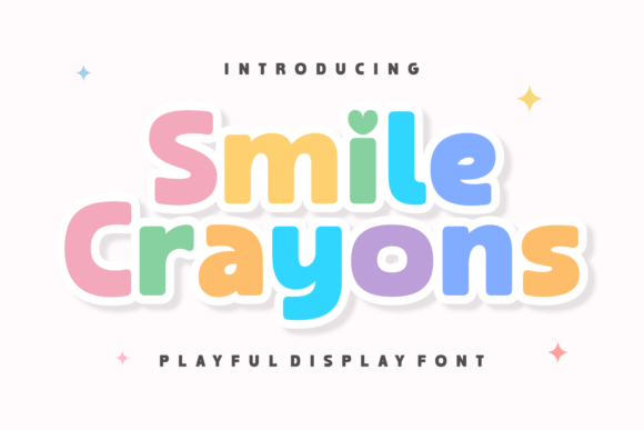 Smile Crayons: The Playful Display Font for Vibrant Brand Identity