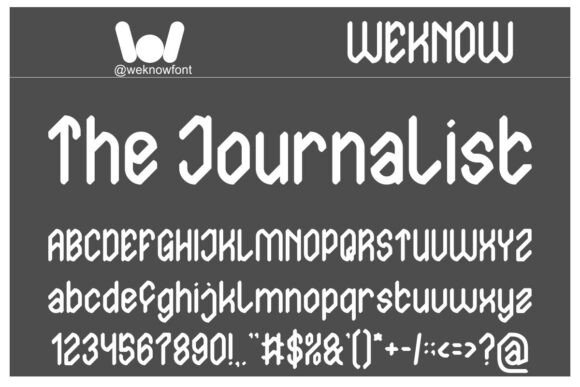 The Journalist: A Sharp Display Typeface for Handmade Branding