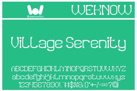 Village Serenity: A Premium Display Font for Authentic Branding