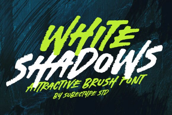 White Shadows: The Dynamic Display Typeface for High-Energy Campaigns
